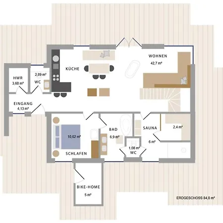 Holiday home Reetdorf Geltinger Birk Kuenstlerkate Zwergbirke *